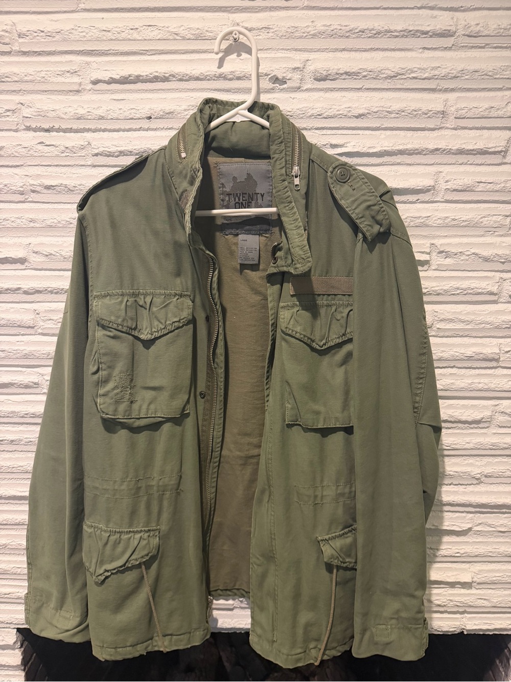 Forever 21 Olive Green Utility Field Jacket